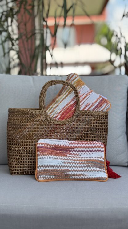Set Cuscino e Pochette spiaggia con cerniera - immagine 3